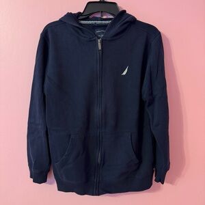 Nautica Kids Navy Zip-Up Hoodie Jacket